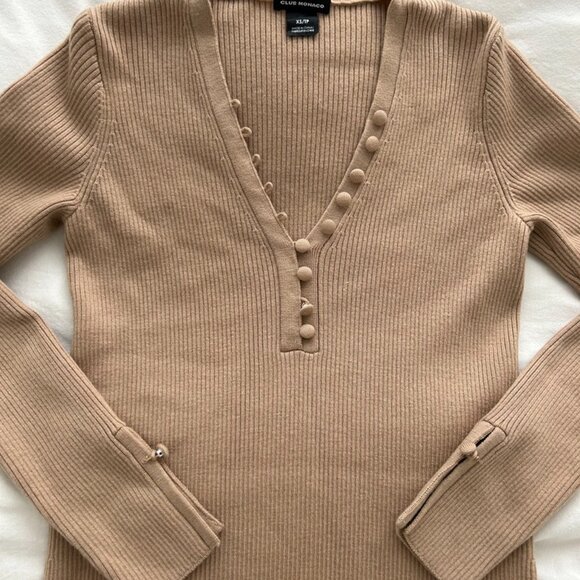 Club monaco wool knit sweater dress - Picture 2 of 7